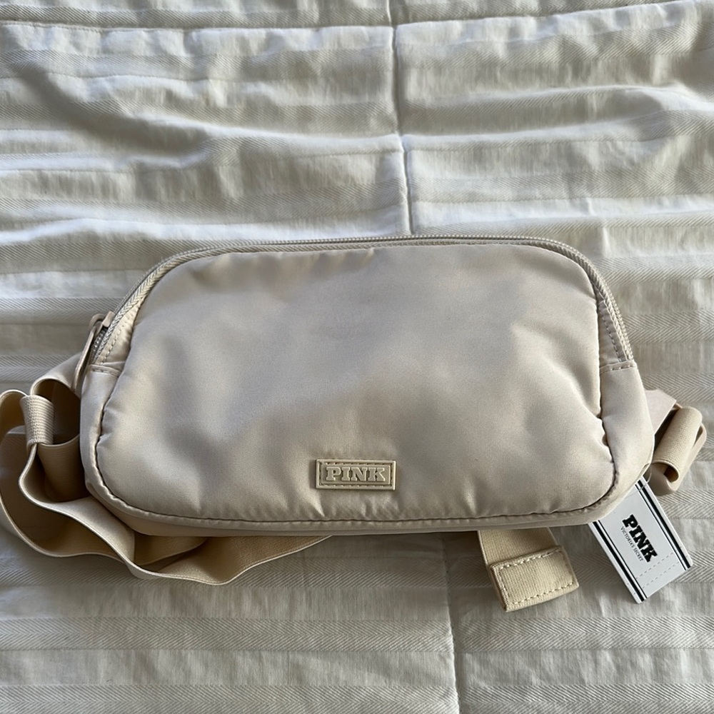 PINK Cream Belt Bag